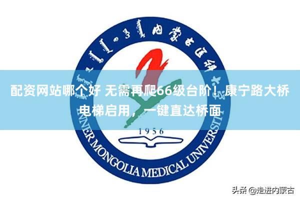 配资网站哪个好 无需再爬66级台阶！康宁路大桥电梯启用，一键直达桥面